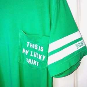 Pink brand ringer tee Sz Med